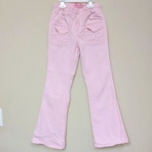 Girl's Pink Flared Jeans